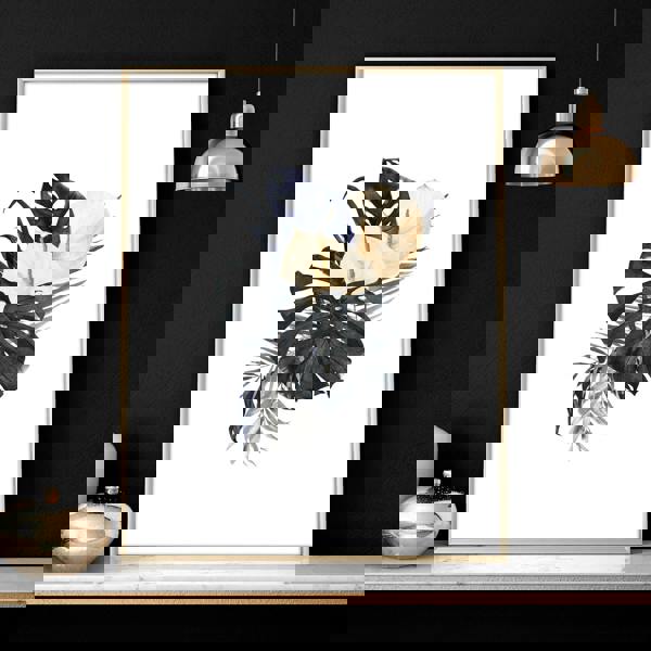 Tropical wall mural | set of 3 wall art prints