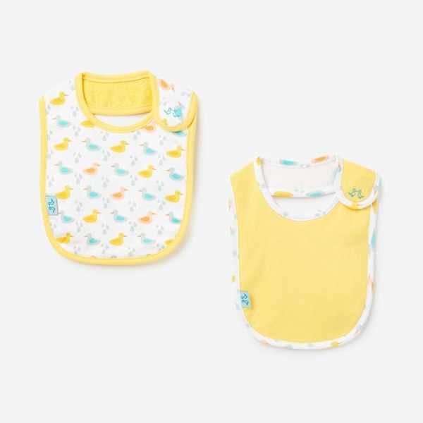 Luca and Rosa Little Ducks Pack of 2 Baby Bibs