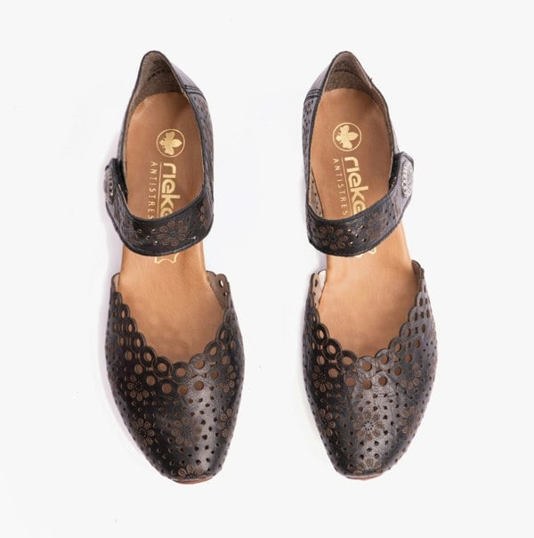 Rieker 43753-00 Womens Shoes - Black