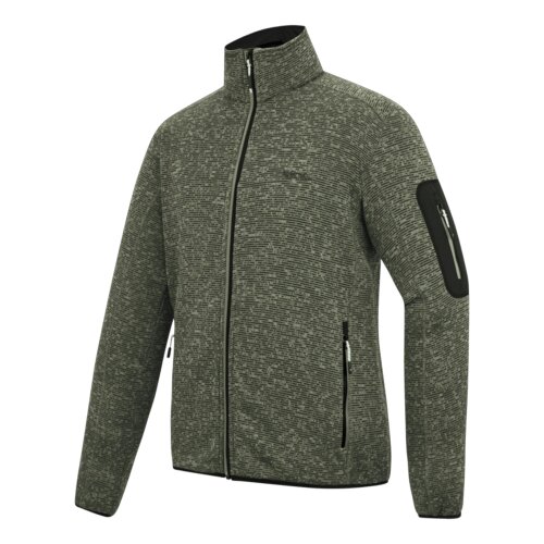 Regatta Mens Newhill Marl Full Zip Fleece Jacket - Abbeystone - S - Abbeystone - 70% Polyester/30% Recycled Polyester
