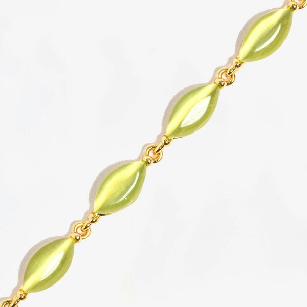 Uchi & Soto Nekomeishi Green Cats Eye Necklace