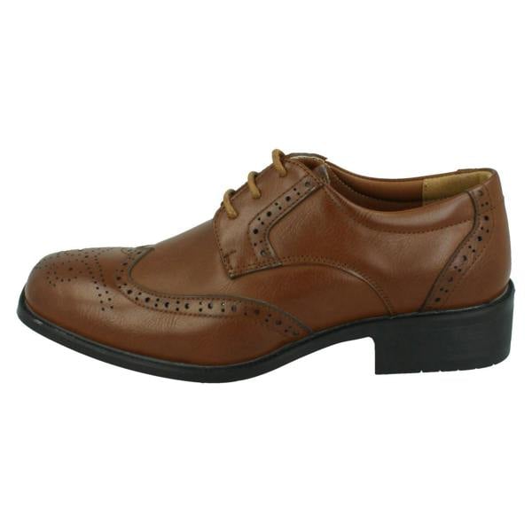 Spot On Boys Spot On Low Heel Lace Up Brogue School Shoes N1156