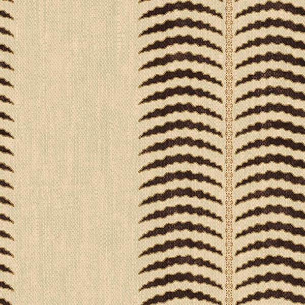 Joules Palm Leaf Stripe Cream/Brown Wallpaper