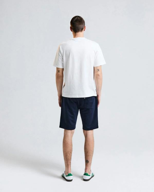 Aquascutum Mens Badge Shorts - Navy 11