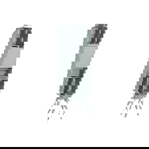 Kya Bookcase, Wood Shelving Unit-Weilai Concept-Tall-Blue-Weilai Concept