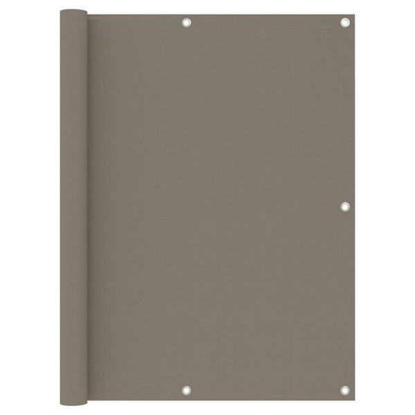 Berkfield Balcony Screen Taupe 120x300 cm Oxford Fabric