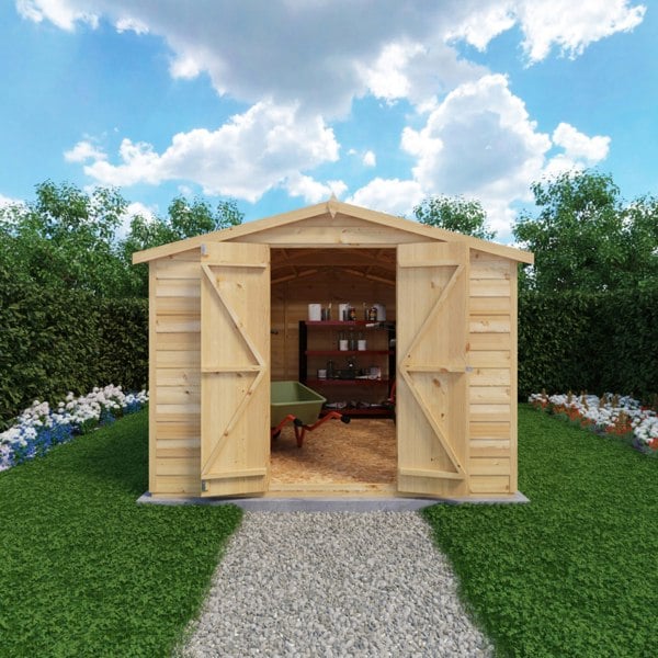 Shire Overlap Double Door 10x8 Storage Shed