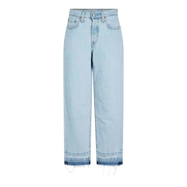 Levis Womens/Ladies 501 Straight Leg Ankle Grazer Jeans - Flat Earth - 