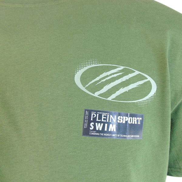Plein Sport Tonal Logo Green T-Shirt