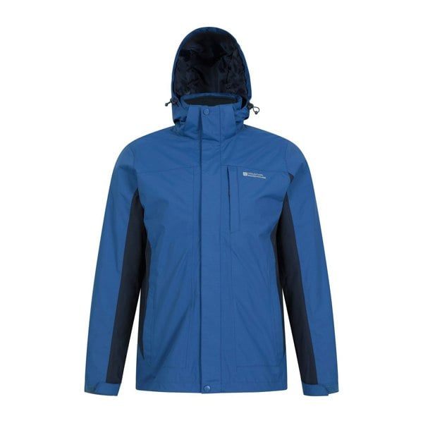 Mountain Warehouse Mens Thunderstorm 3 in 1 Waterproof Jacket - Blue