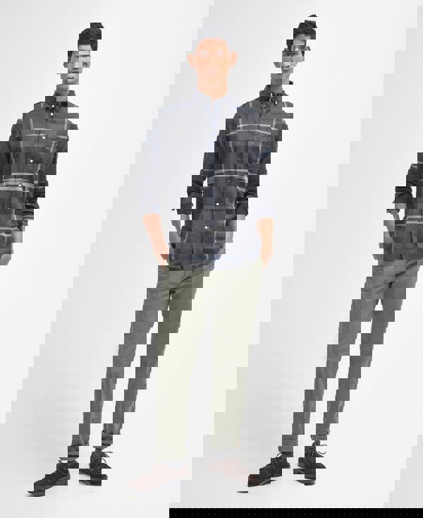 Barbour Dunoon Tailored Tartan Shirt - Graphite Black