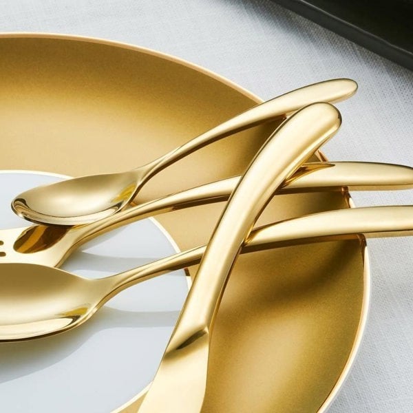 4 Piece Cutlery Set, Gold-Weilai Concept-Weilai Concept