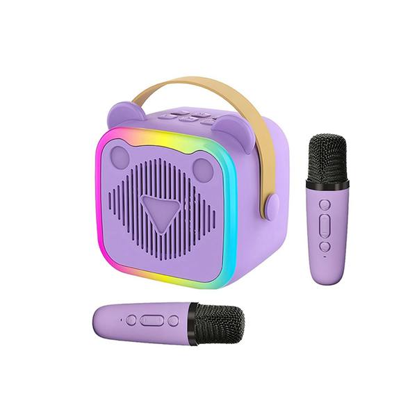 Dragodirect K10 Portable Karaoke Machine 2 Wireless Mics Colorful RGB
