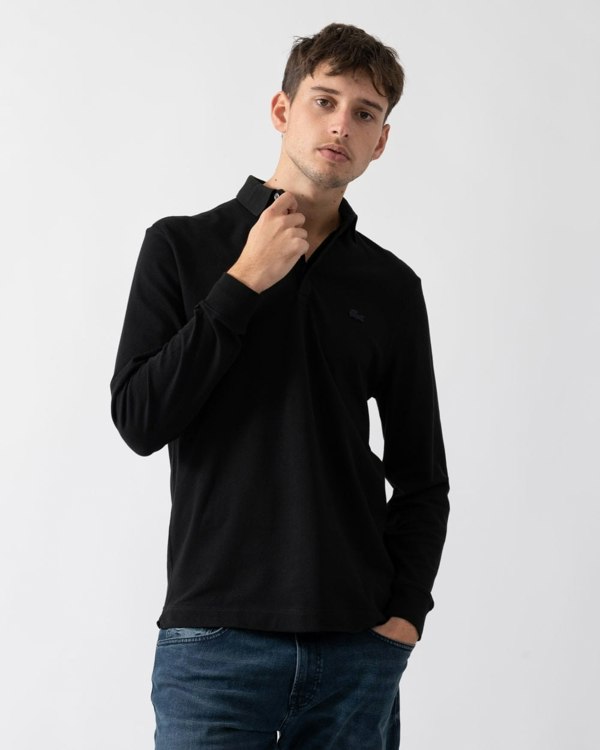 Lacoste Mens Long Sleeve Polo PH2481-00 - Black 031