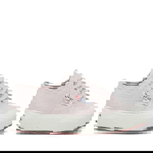 Superga Childrens/Kids 2750 Jcot Leather Trainers - Pinkish/Avorio