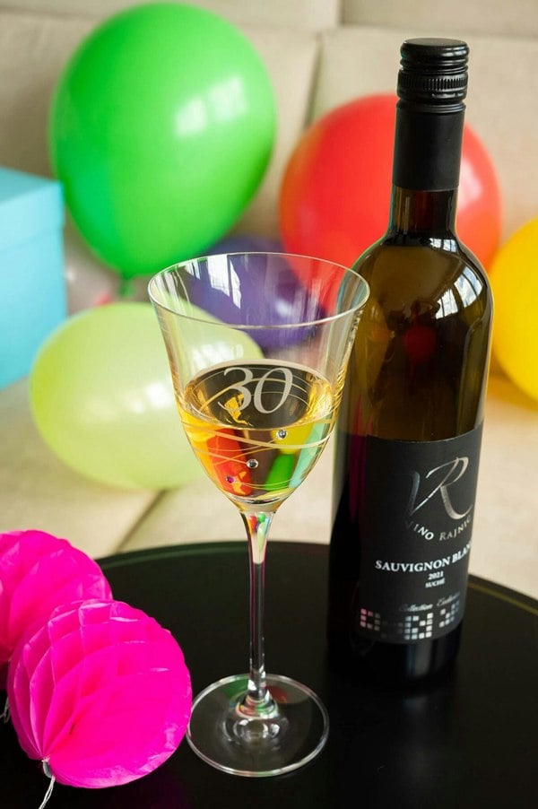 70th Birthday Wine glasses - Set of 2