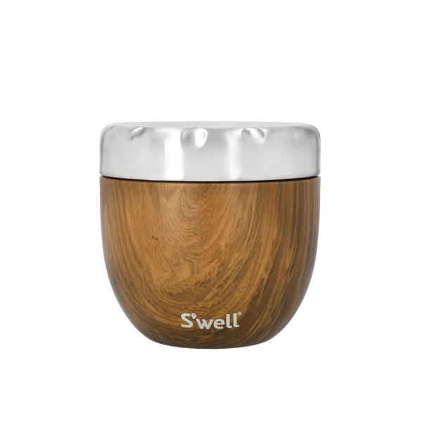 S'well S’well Teakwood Eats 2-in-1 Food Bowl
