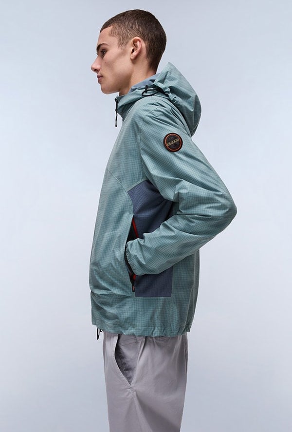 Napapijri Men's Tartuca Print Short Jacket - Blue