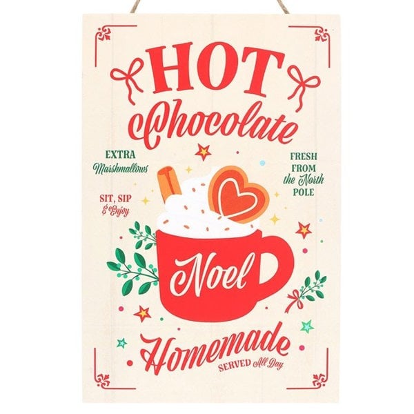 Serano Homemade Hot Chocolate Hanging Sign