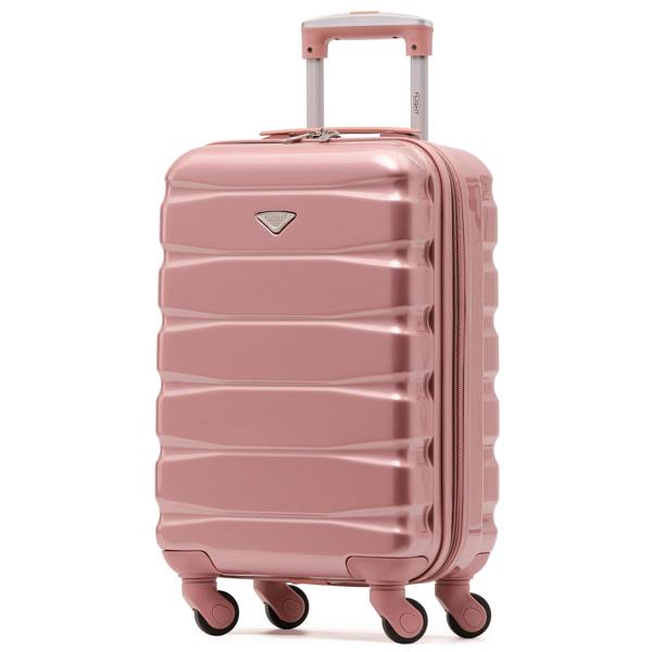 Flight Knight 55x35x20cm Cabin Carry Bag Hard Shell Suitcase 100+ Airline Approved