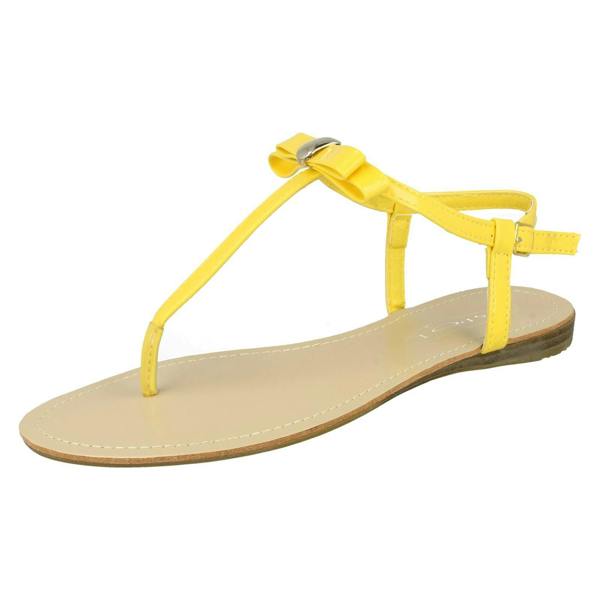 Spot On Ladies Spot On Open Toe Sandals