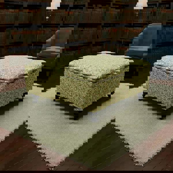 Luxury hallway entrance bench with ottoman storage UK