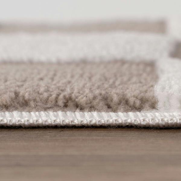 Loft Checkerboard Beige Rug, Easy to clean, Underfloor heating.