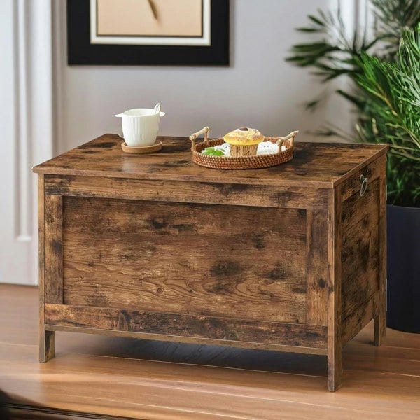 Rafaelo Mobilia Wooden Large Storage Box with Lid