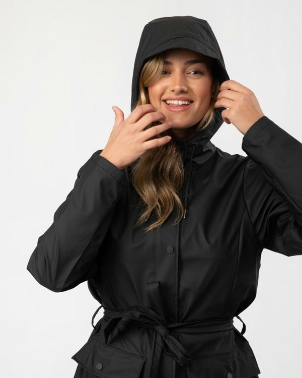 Rains Curve Womens Jacket - 01 Black