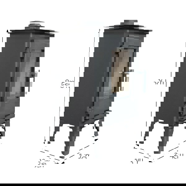 Royal Fire Milano 5kW Steel Multifuel Stove