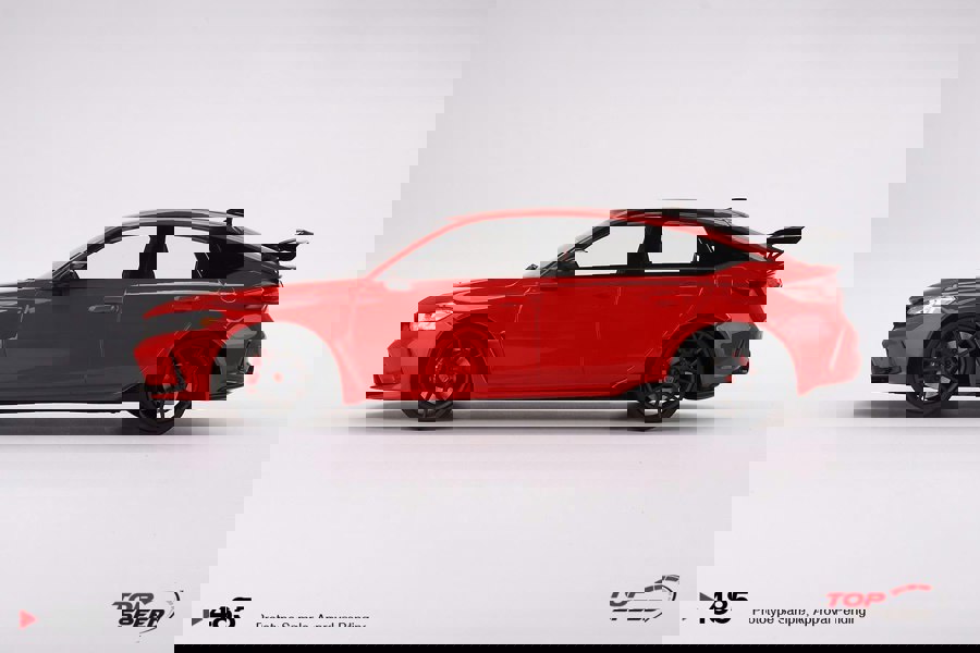TSM Honda Civic Type R Rallye Red LHD 2023 1:18 Scale TSM TS0485
