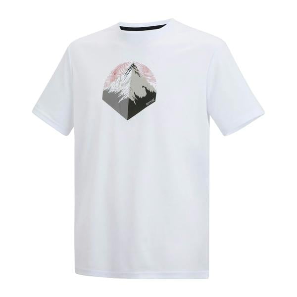 Regatta Mens Fingal Mountain T-Shirt - White - 