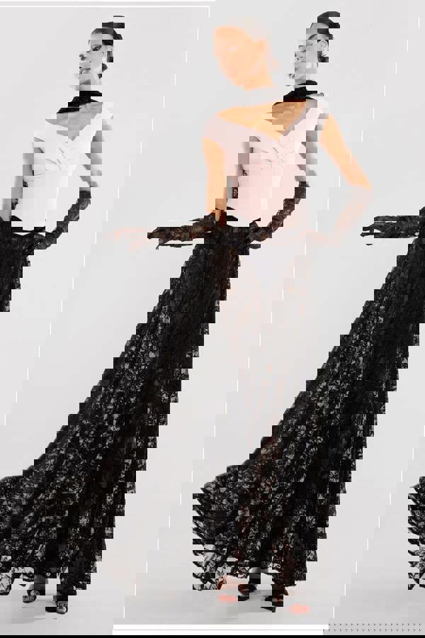 Front Pleated Wrap Off The Shoulder Corset T241