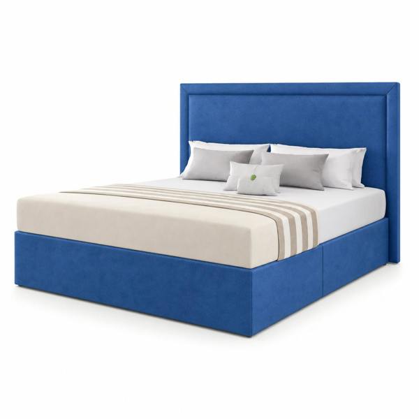 Great British Beds Sofia Divan Bed - Blue Plush