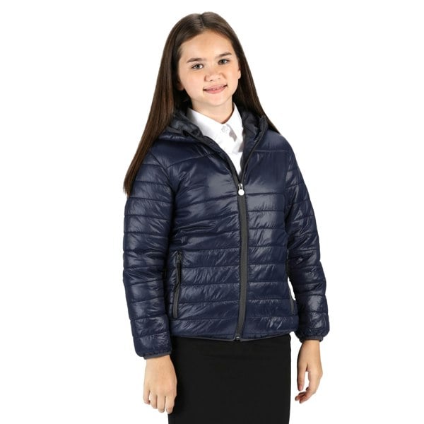 Regatta Girl's Stormforce Thermal Insulated Jacket - Navy