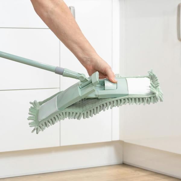 JVL Chenille Mop Replacement Cleaning Pad - Green x 2