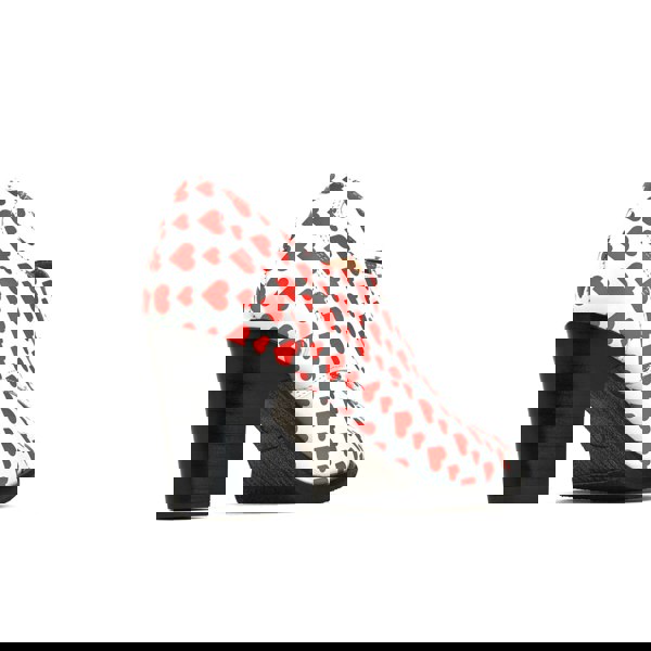 Embassy London Roulette - Love Struck - Women's 3 inch block heel oxford pump in heart shape print