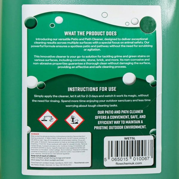 Samuel Alexander 5 Litre Wet & Walk Away Patio Surface Cleaner Concentrate