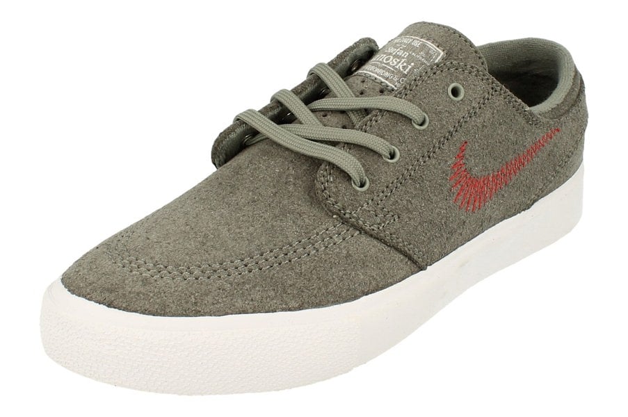 Nike Sb Zoom Janoski Flyleather Rm Mens Trainers Ci3836  005 - Tumbled Grey University Red 005 - Photo 0