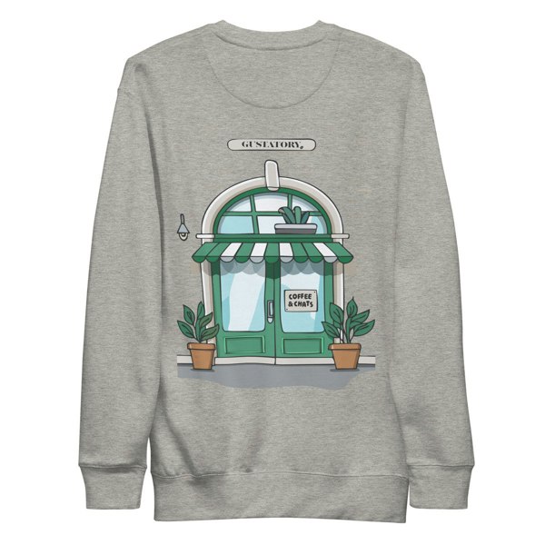 ANCHOR & CREW x GUSTATORY Coffee & Chats Cotton Blend Embroidered Sweatshirt