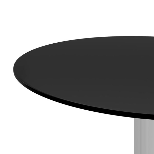 Berkfield Coffee Table Black 40 cm Tempered Glass