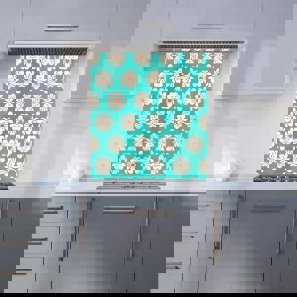 Warren Reed - Designer Daisy Pattern Kitchen Splashback