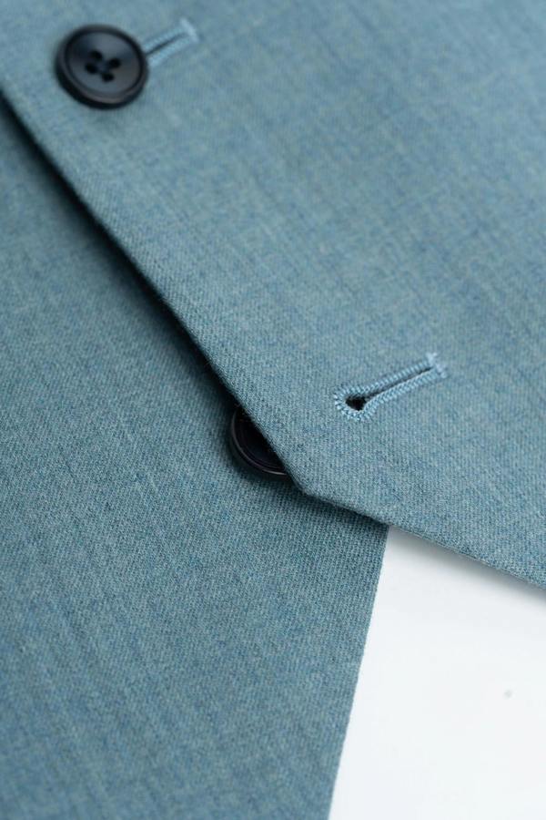 House of Cavani James - Men's Light Blue 3 Piece Textured Suit