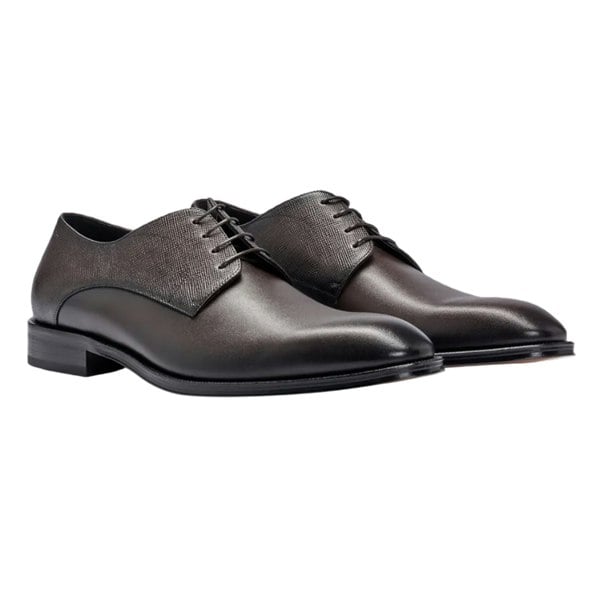 Boss Mens Derrek Leather Derby Shoes - Brown