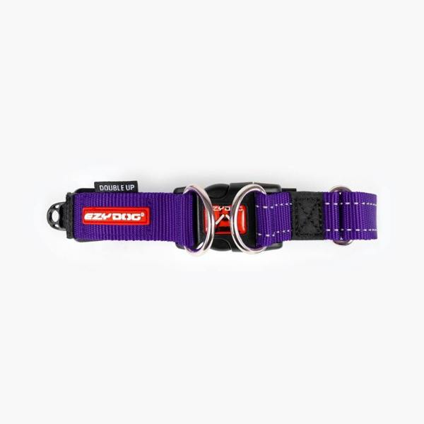 EzyDog Double Up Dog Collar in Purple