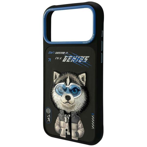 Nimmy Friends Nimmy Cool & Cute 2.0 Husky Case with MagSafe for iPhone 17 Pro 6.3" Grey Blue - N-KMLL-IP17-PRO-017-A