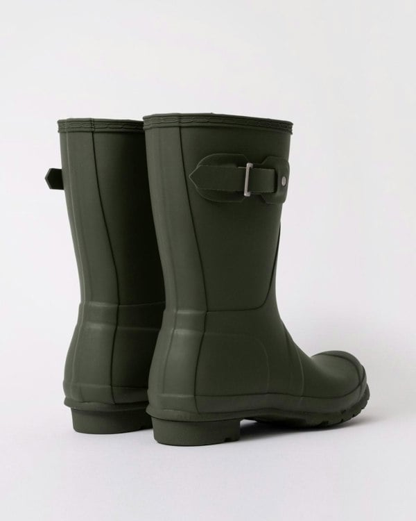 Hunter Original Short Womens Wellies - Dark Olive