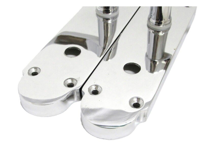 EDH Door Hardware "Epsom Door Handle Set – Chrome Internal Lock Door Handles (170mm x 42mm)
