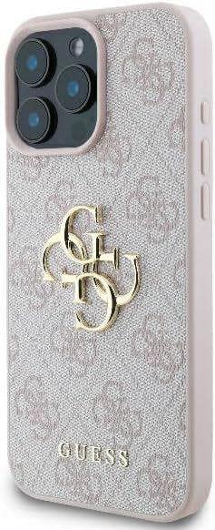 Guess 4G Big Logo Case for iPhone 16 Pro 6.3" Pink - GUHCP16L4GMGPI