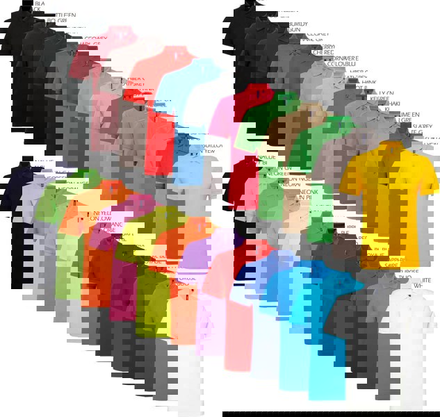 Asquith & Fox Men's Asquith and Fox Polyester Cotton Polo {AQ015}